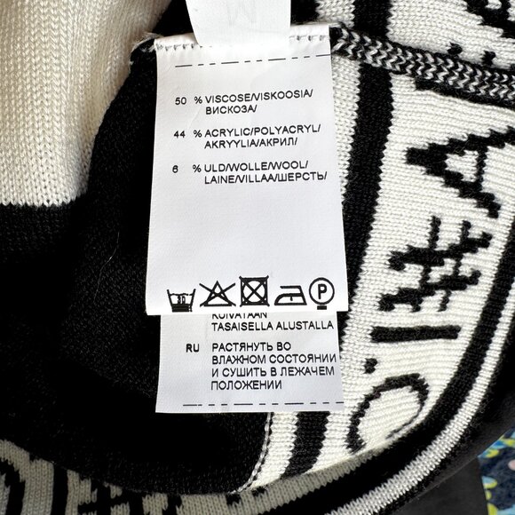 I'cona Black and White Zip Sweater EUC - Medium - Picture 8 of 9